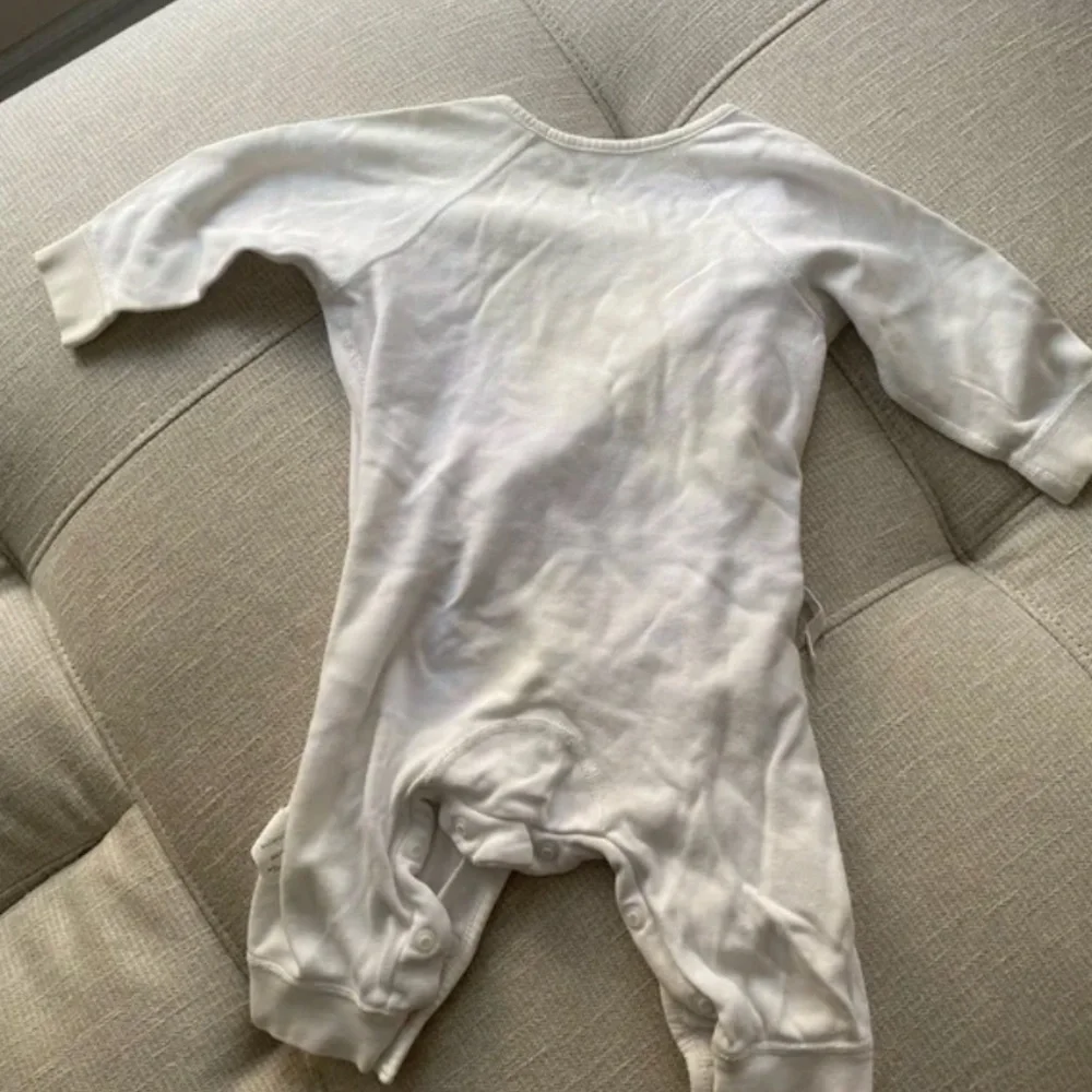 Baby White Cotton Onesie Bodysuit
